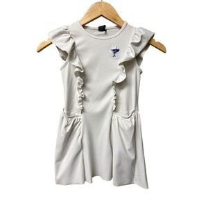 Greyson Venus Dress OCEAN REEF Golf Logo Girls 5 Athleisure Active White EUC
